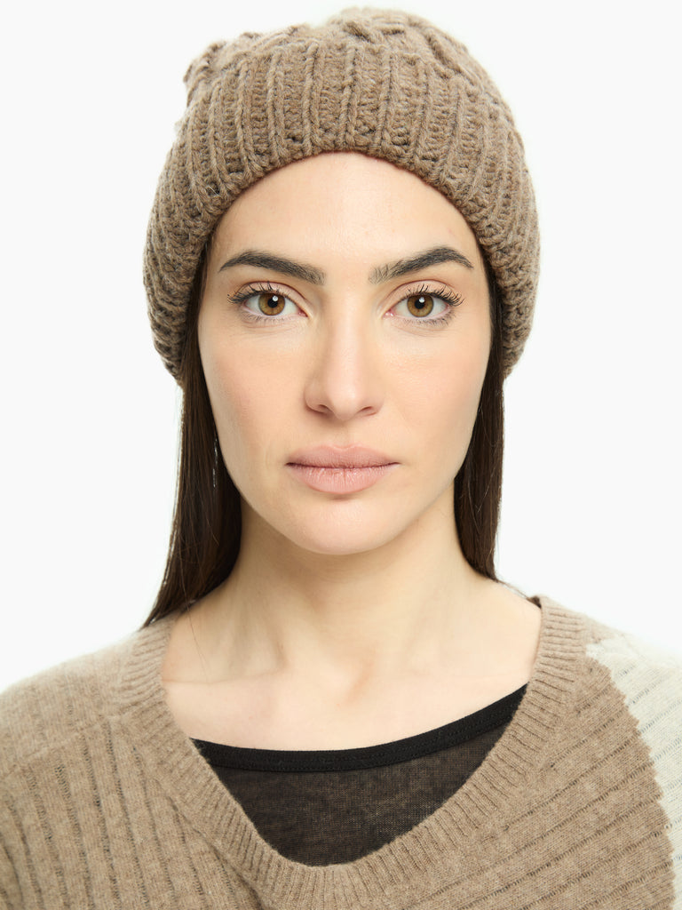 IXOS Cappello in maglia TORTORA