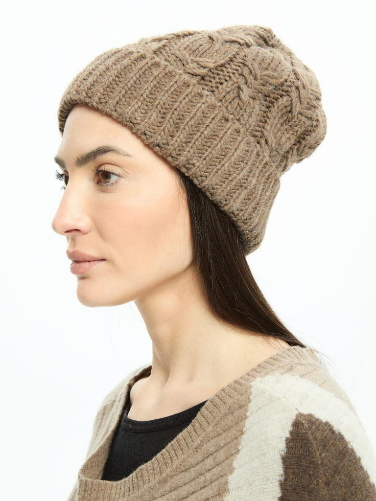 IXOS Cappello in maglia TORTORA