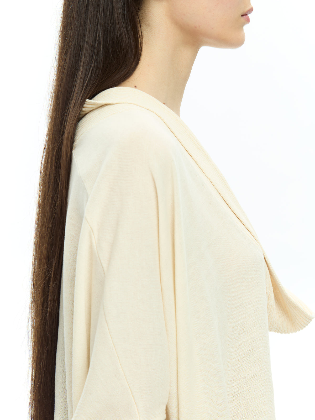 IXOS Maglia con scollo drappeggiato BEIGE