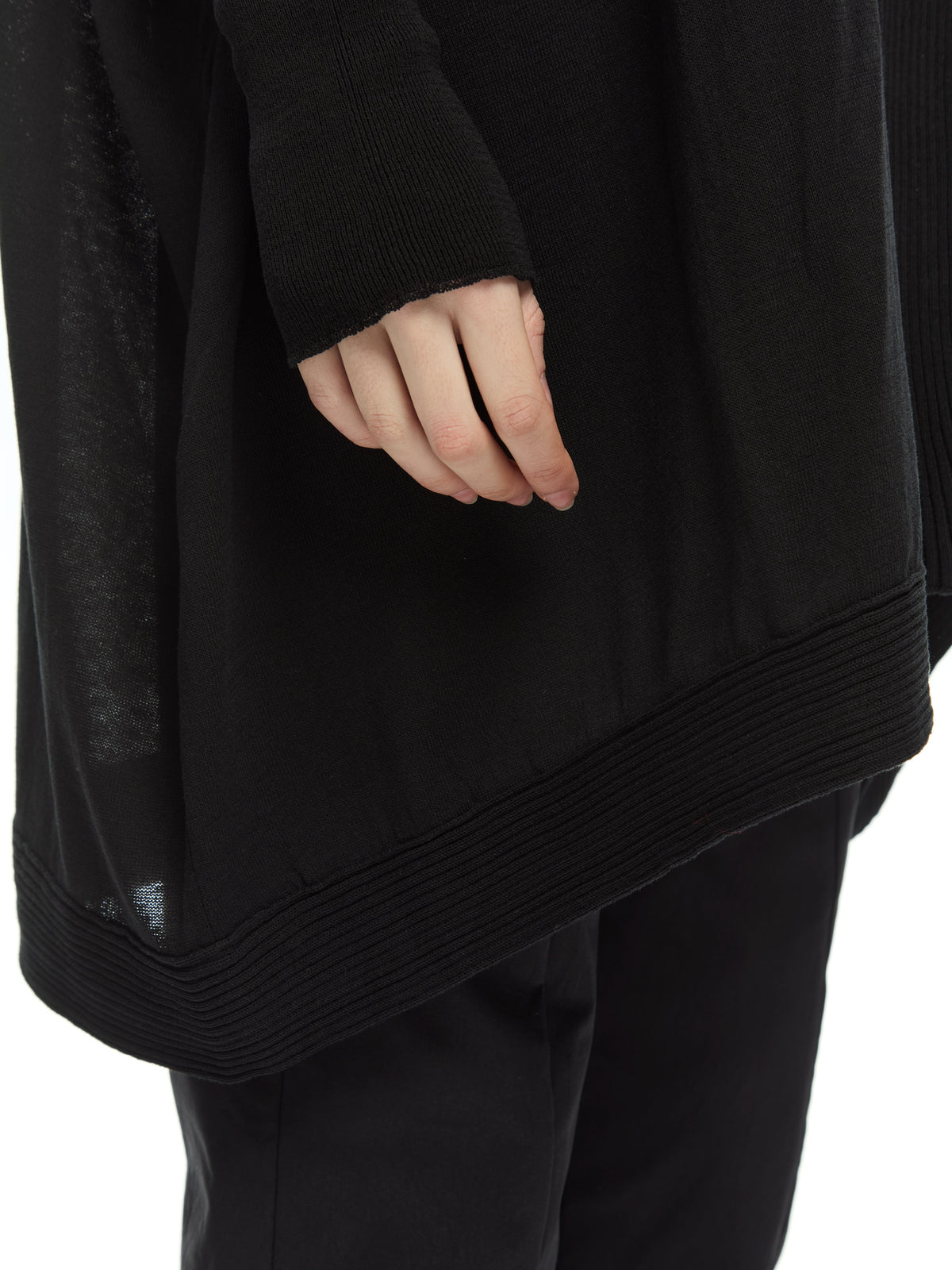 IXOS Maglia ampia con scollo NERO