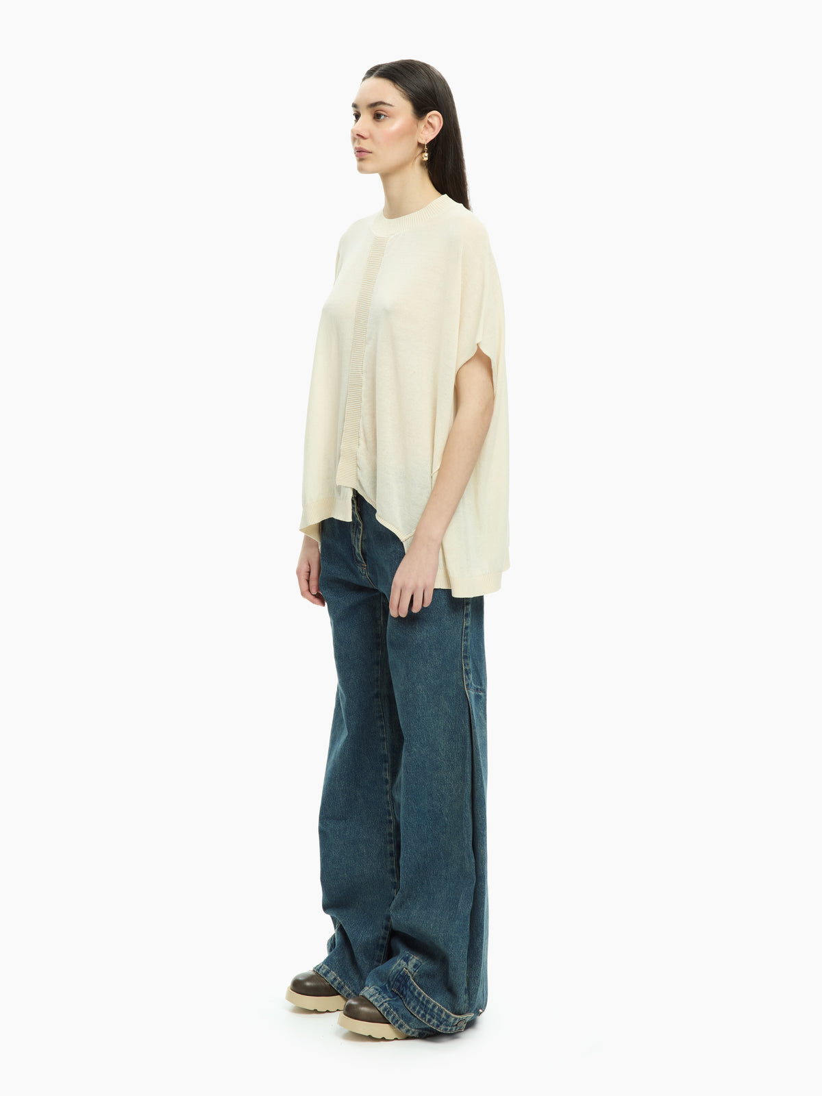 IXOS Maglia oversize a coste BEIGE