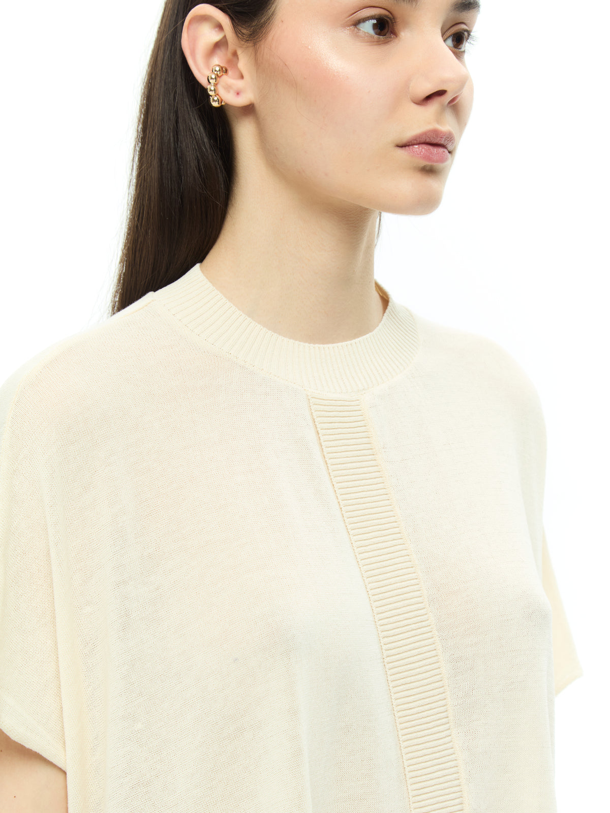 IXOS Maglia oversize a coste BEIGE