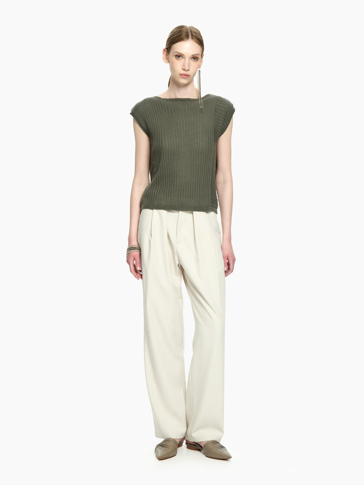 IXOS Top in maglia  VERDE