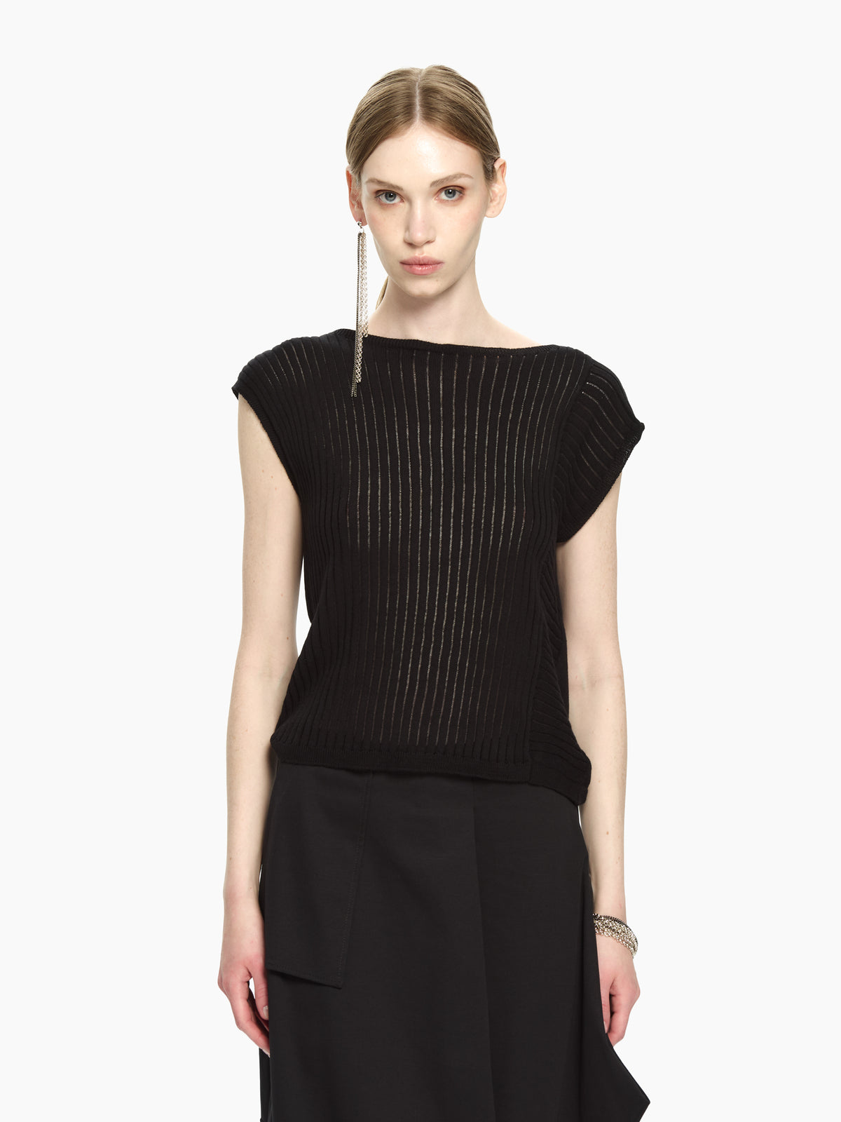 IXOS Top in maglia  NERO