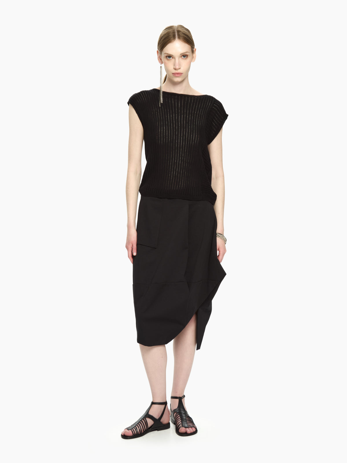 IXOS Top in maglia  NERO