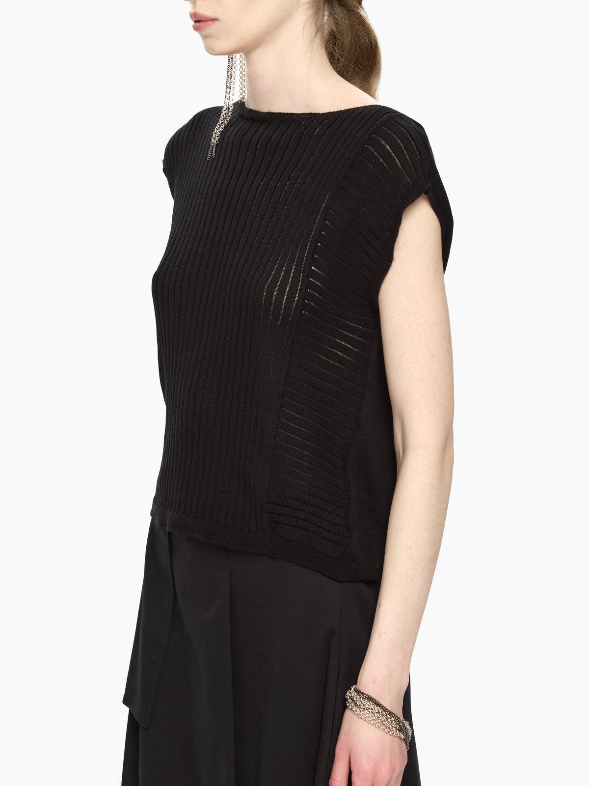 IXOS Top in maglia  NERO