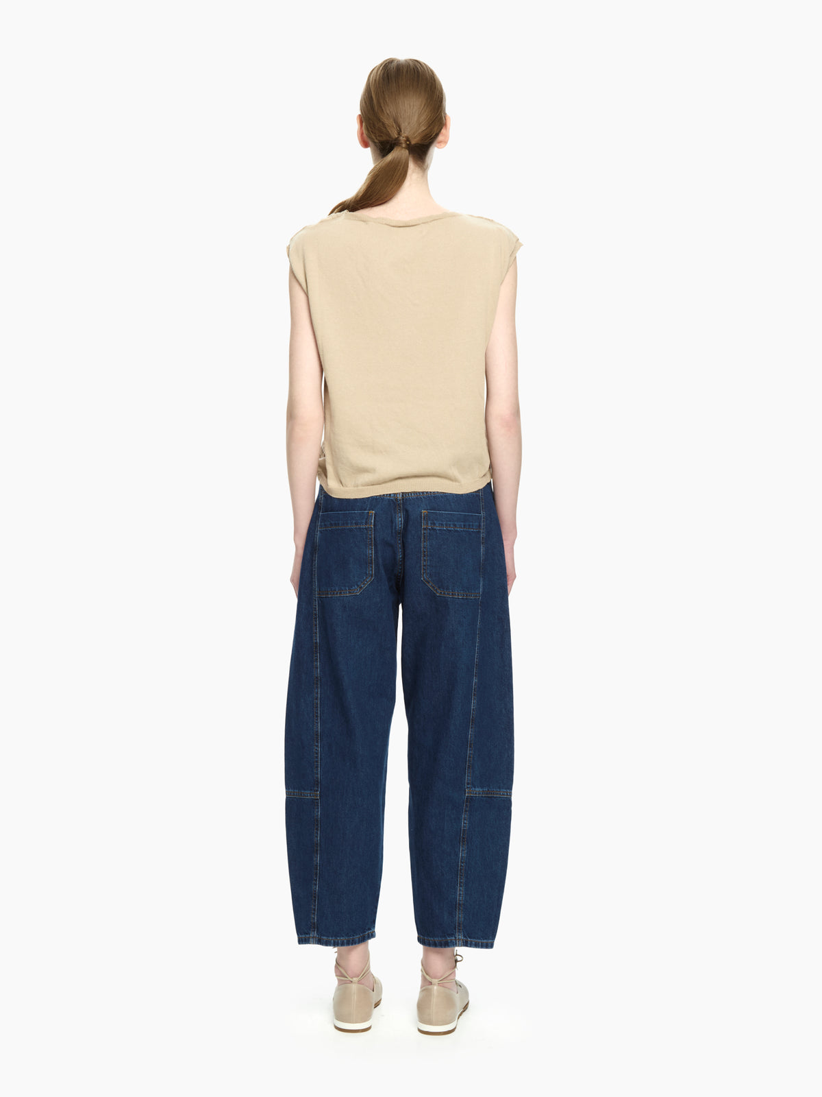 IXOS Top in maglia  MARRONE