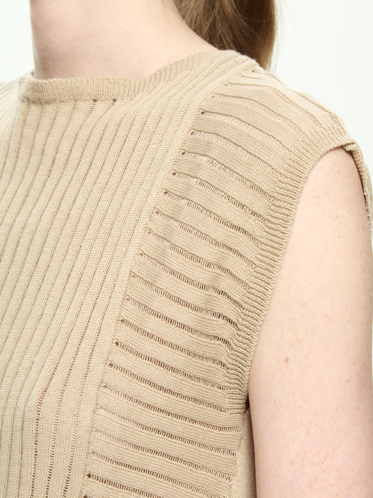 IXOS Top in maglia  MARRONE