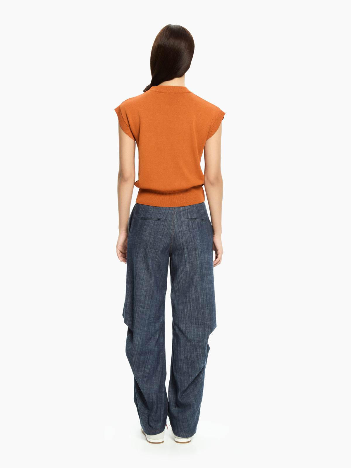 IXOS Top in maglia MARRONE