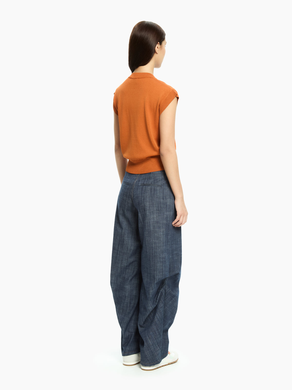 IXOS Top in maglia MARRONE