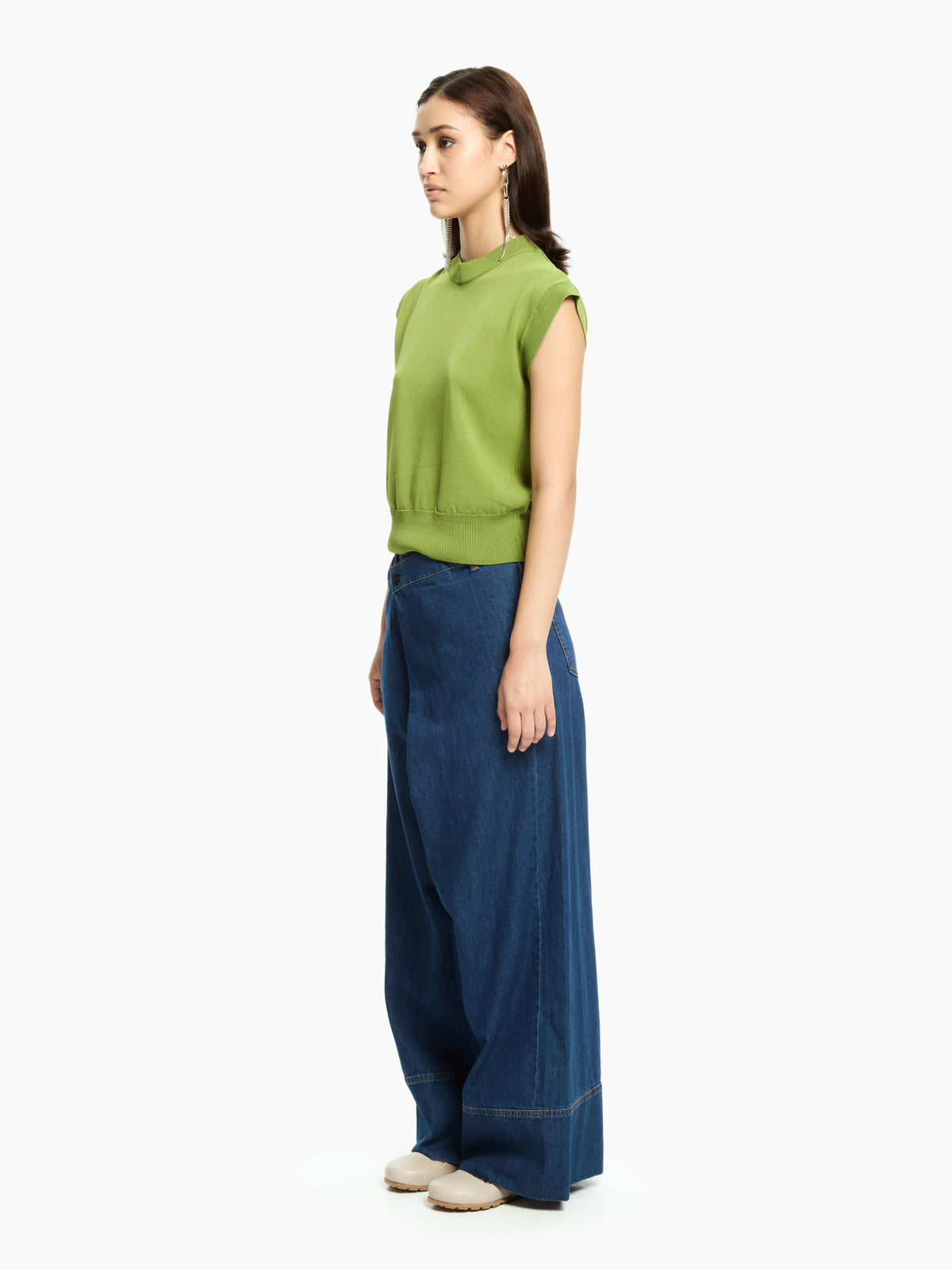 IXOS Top in maglia VERDE