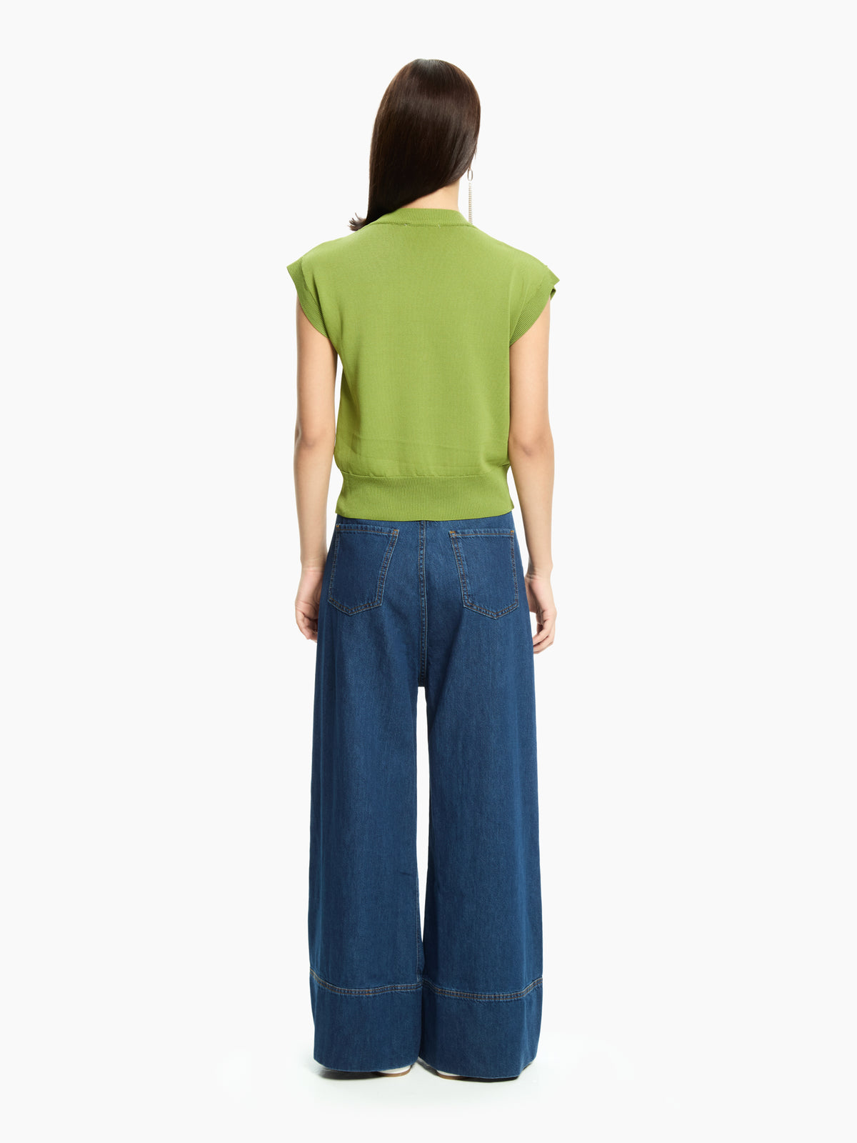 IXOS Top in maglia VERDE