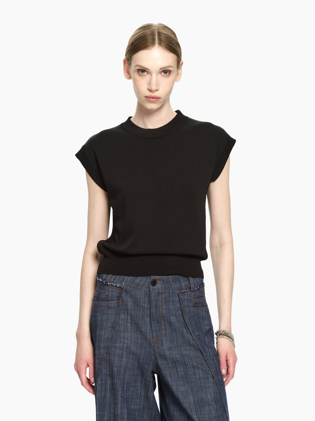 IXOS Top in maglia NERO