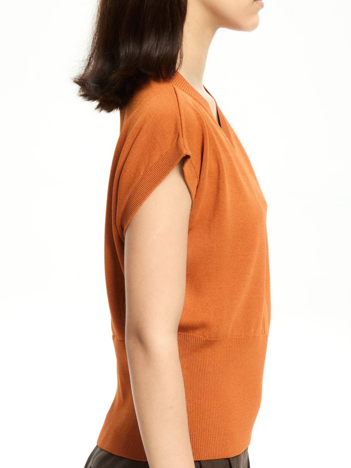 IXOS Top in maglia  MARRONE