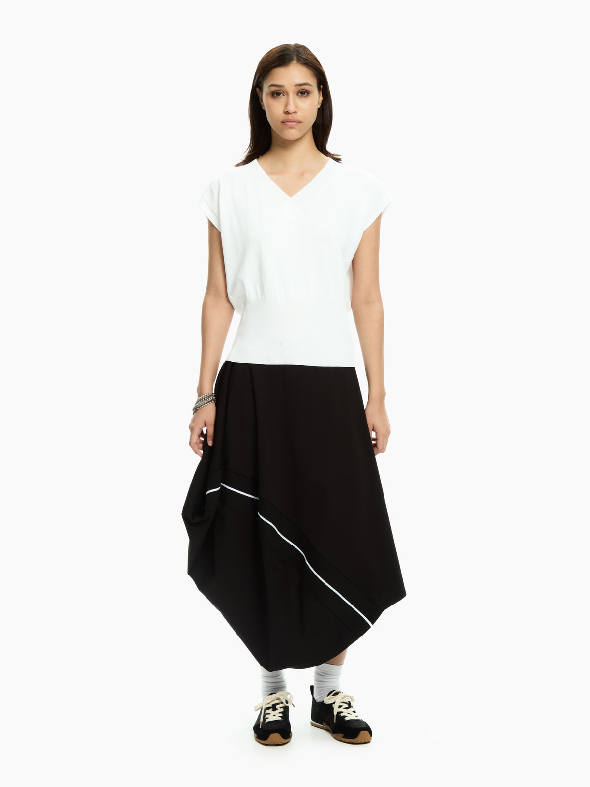 IXOS Top in maglia  BIANCO