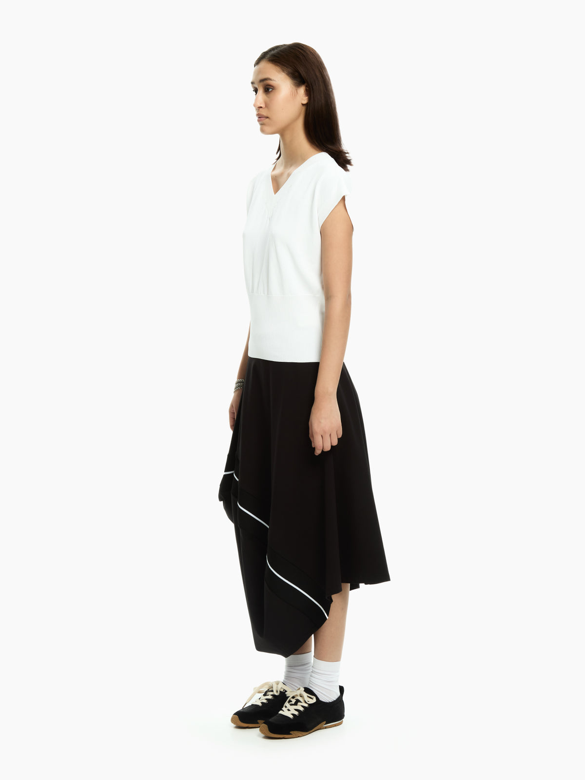 IXOS Top in maglia  BIANCO