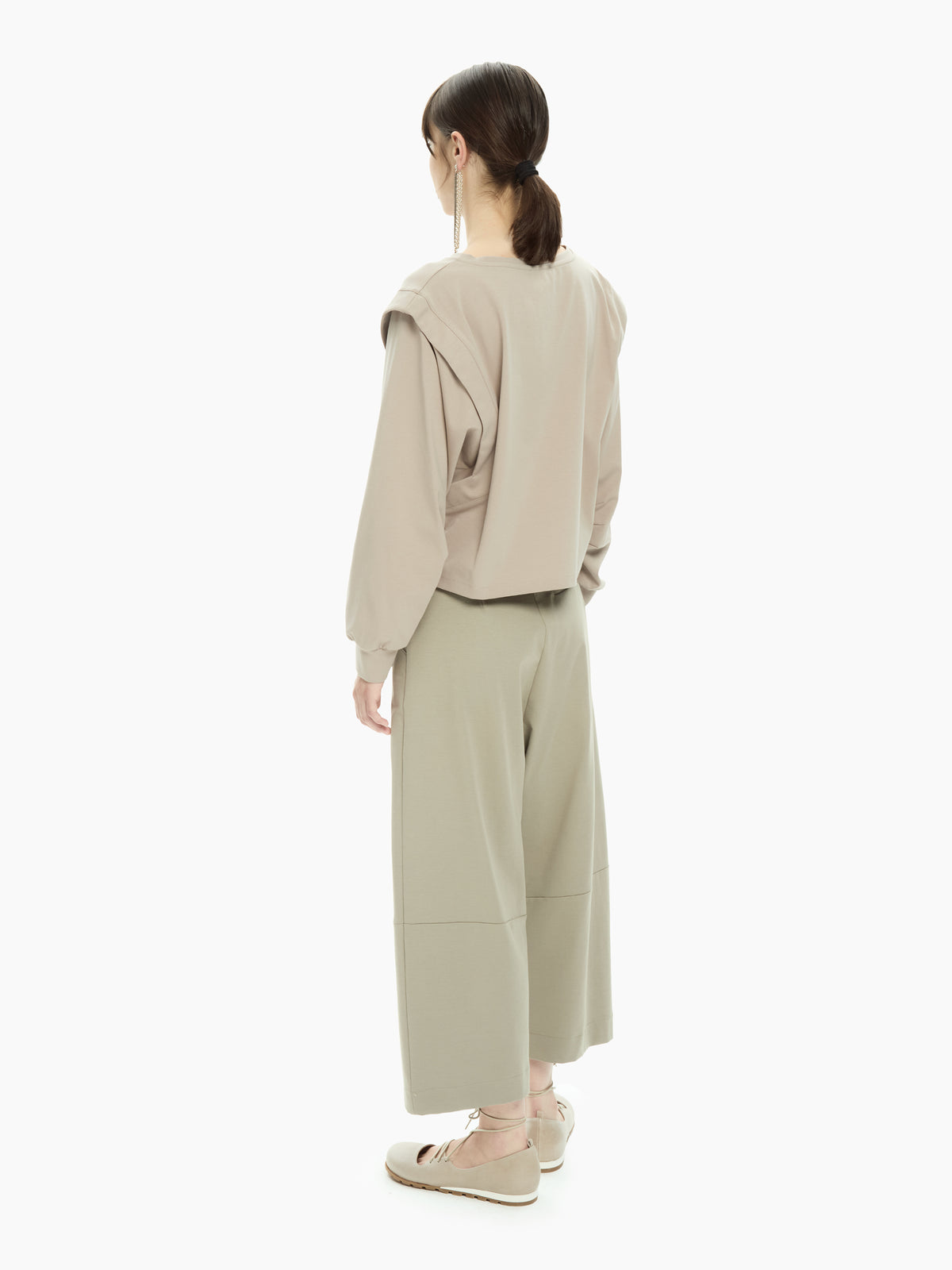 IXOS Top con spalle cut-out TORTORA