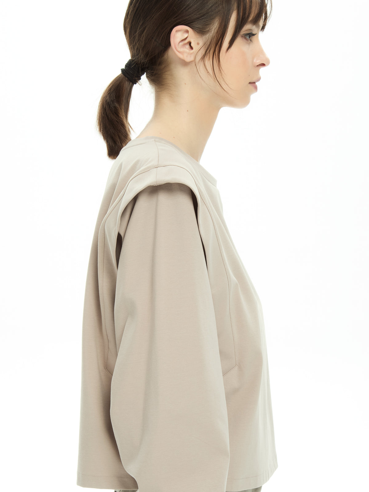 IXOS Top con spalle cut-out TORTORA