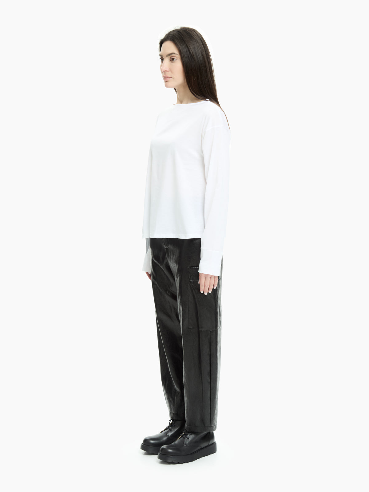 IXOS Maglia con fondo asimmetrico BIANCO