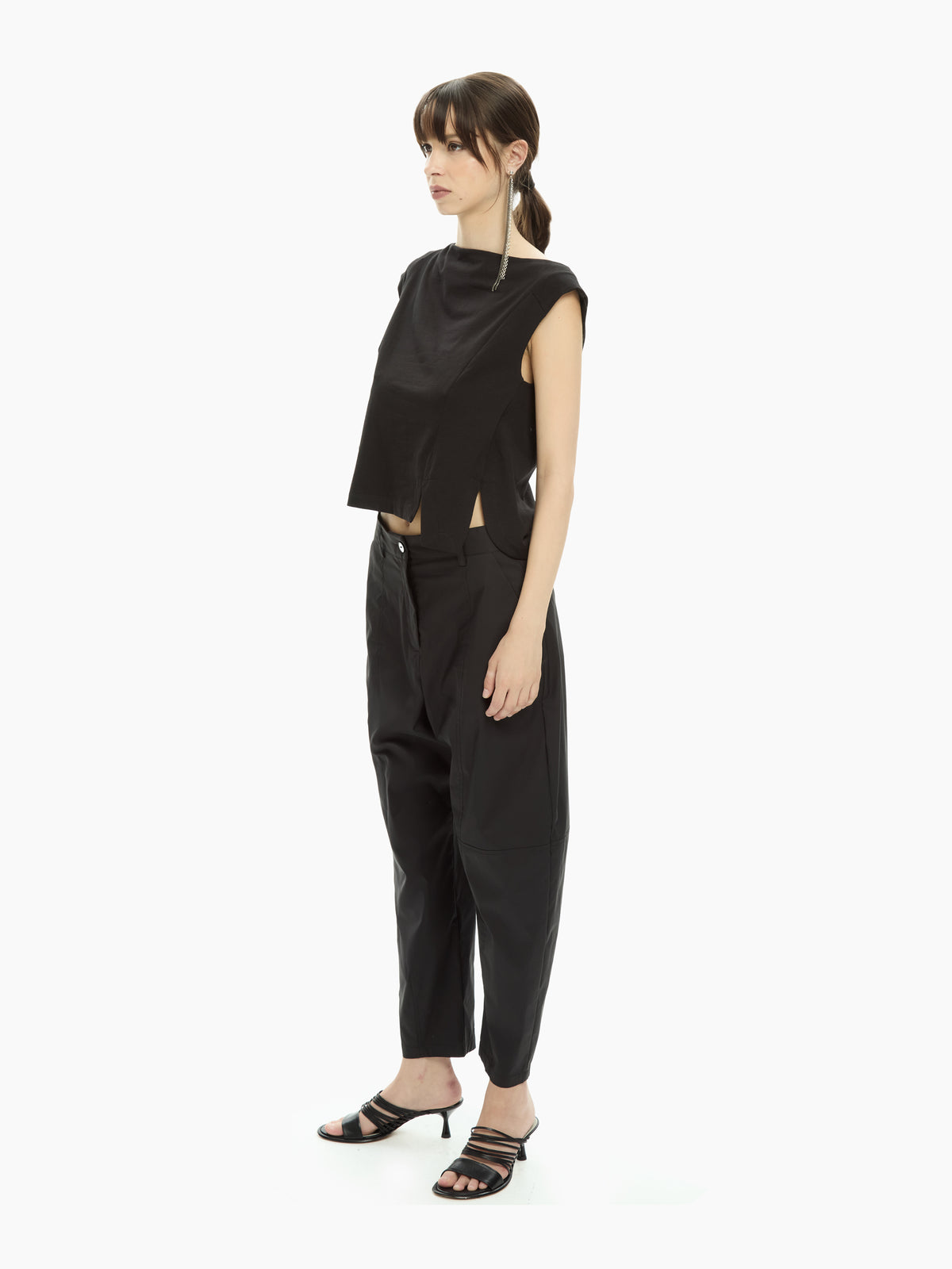 IXOS Top smanicato NERO