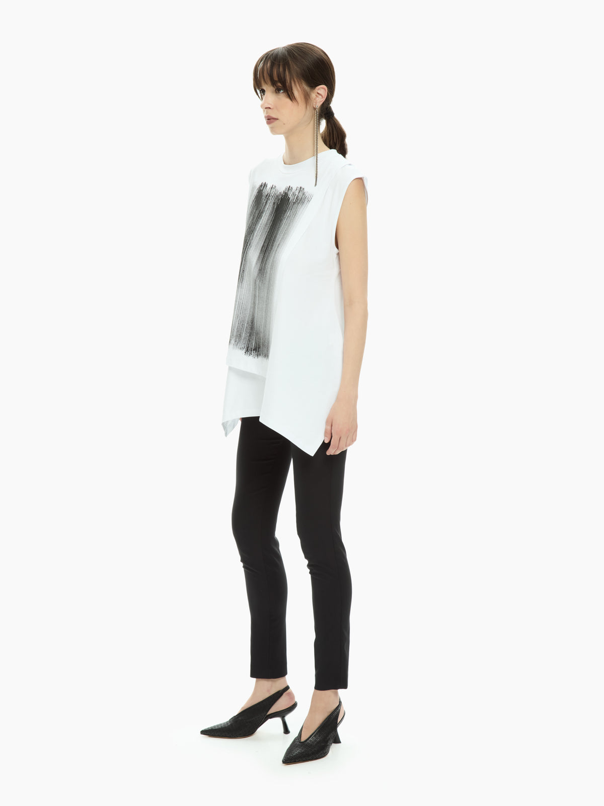 IXOS Top smanicato  BIANCO