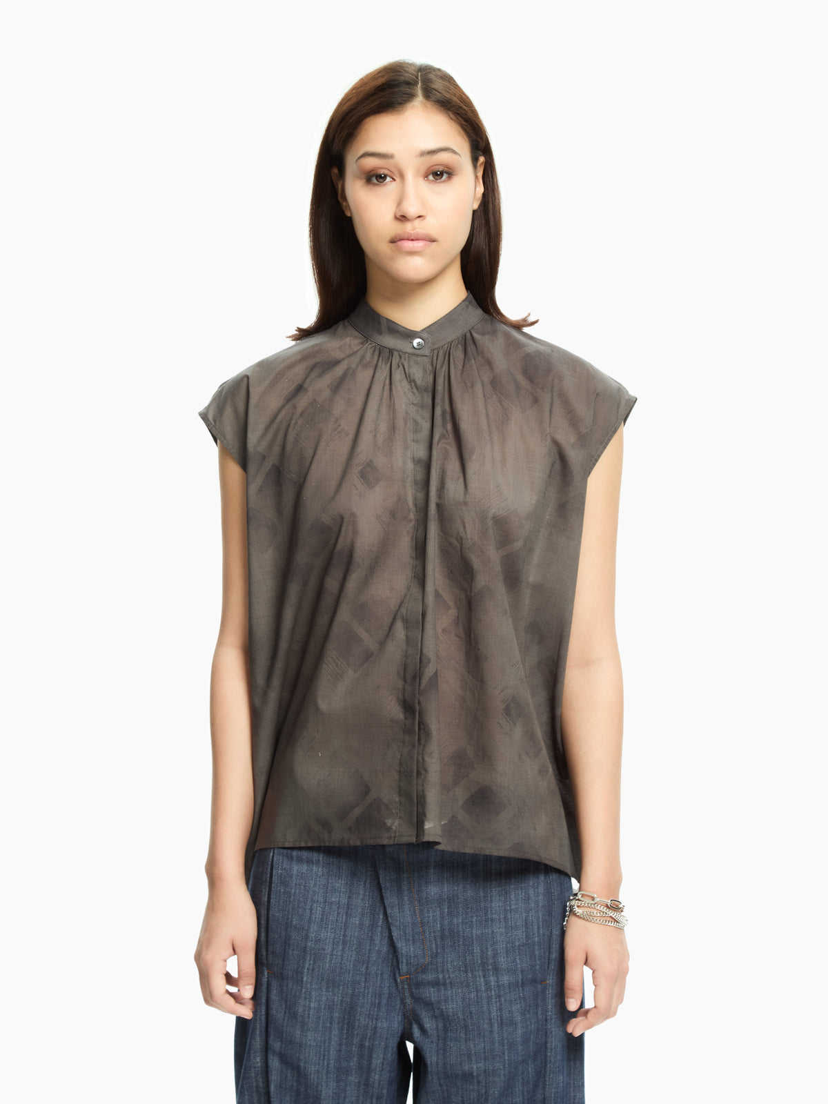 IXOS Camicia smanicata over GRIGIO