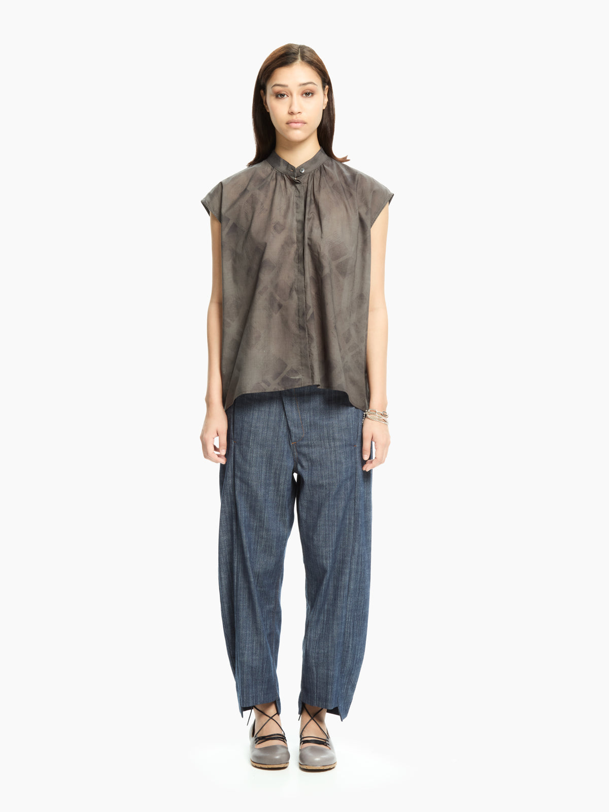 IXOS Camicia smanicata over GRIGIO