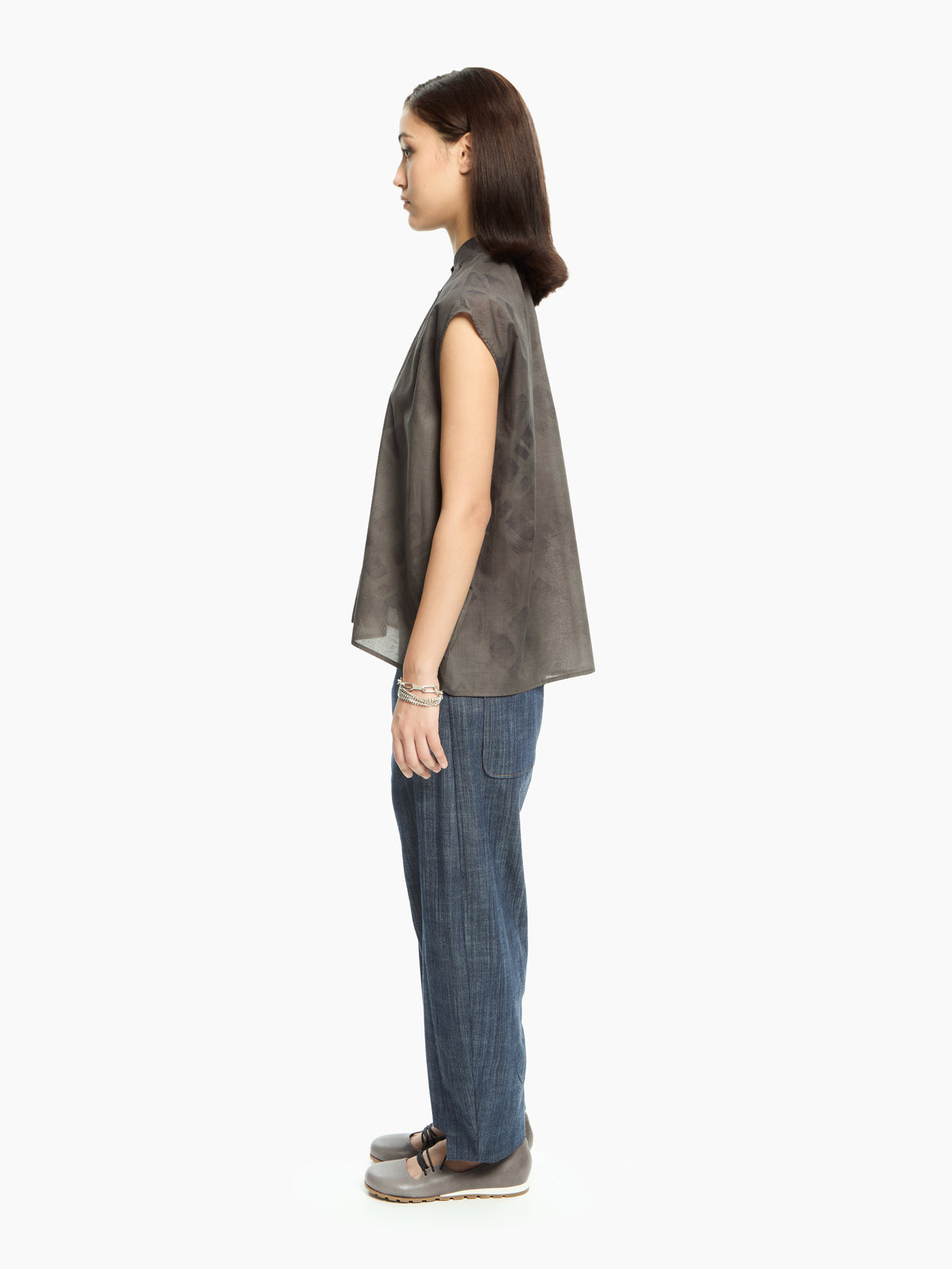 IXOS Camicia smanicata over GRIGIO