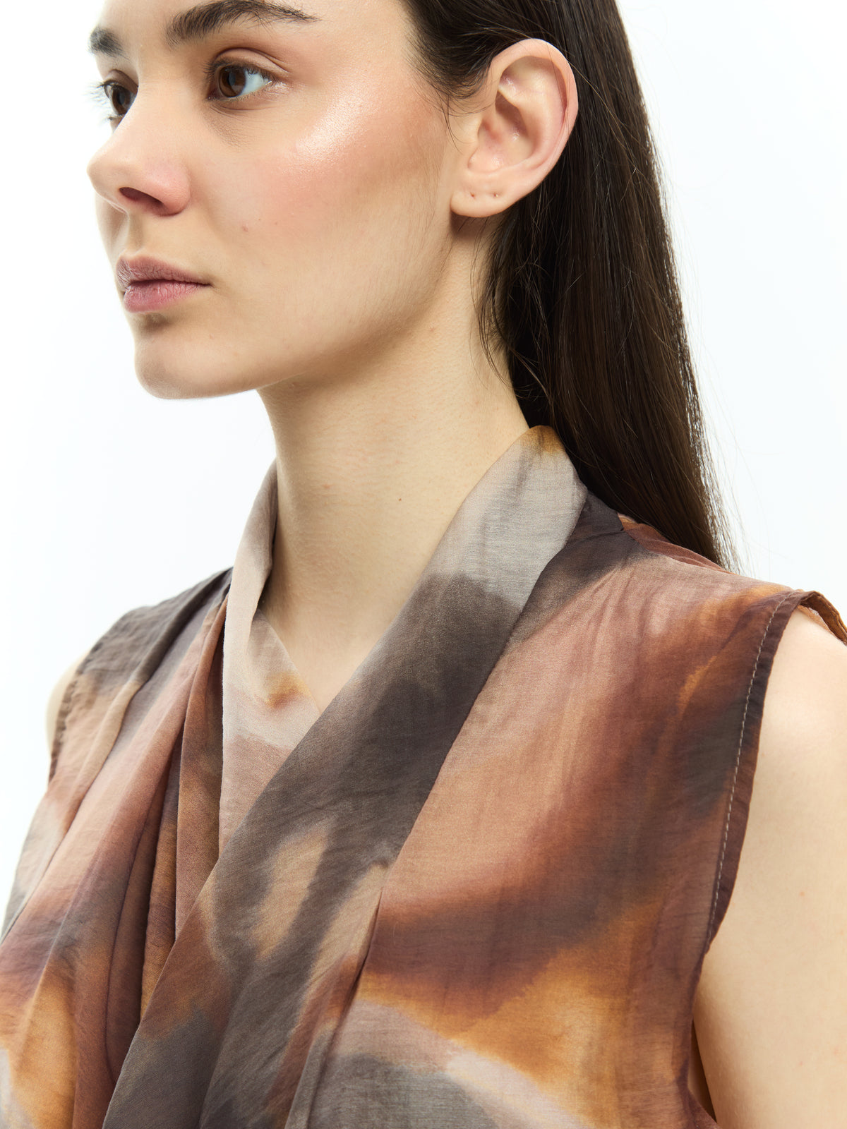 IXOS Top fluido con stampa artistica MULTICOLOR