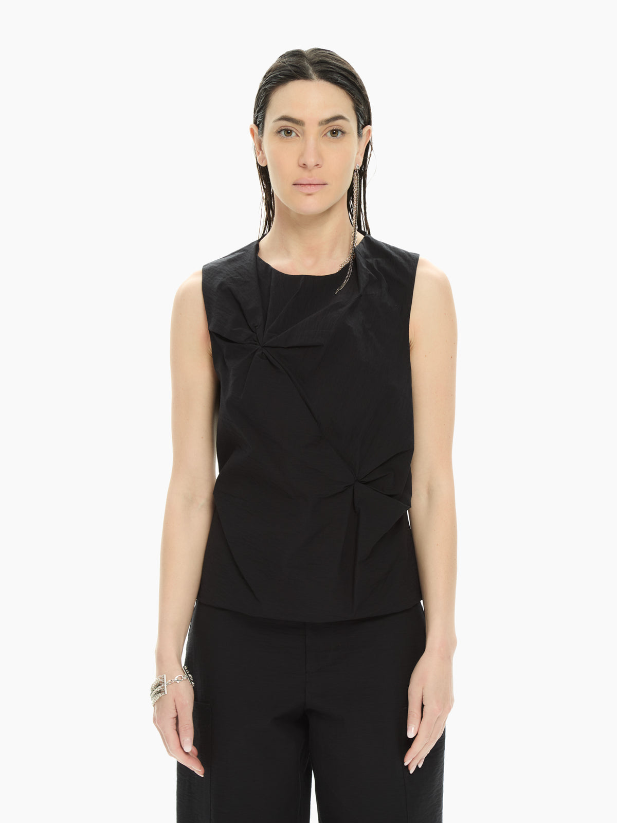 IXOS Top smanicato NERO
