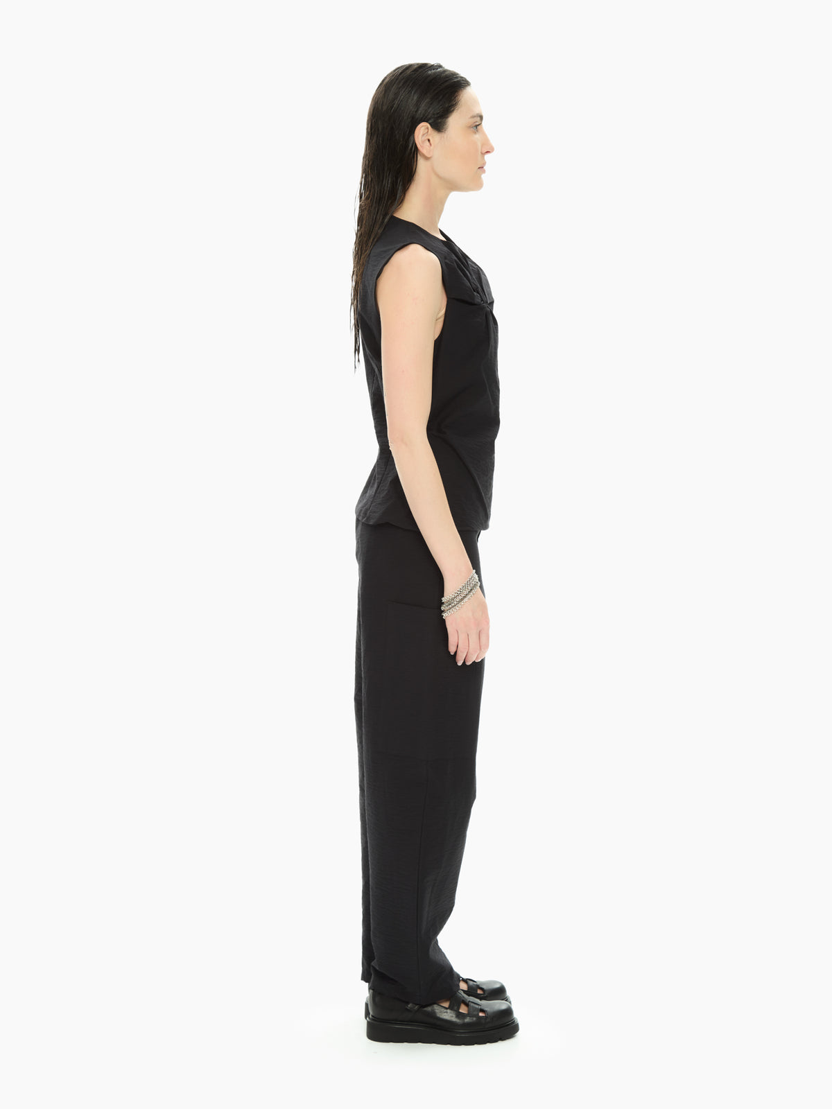 IXOS Top smanicato NERO