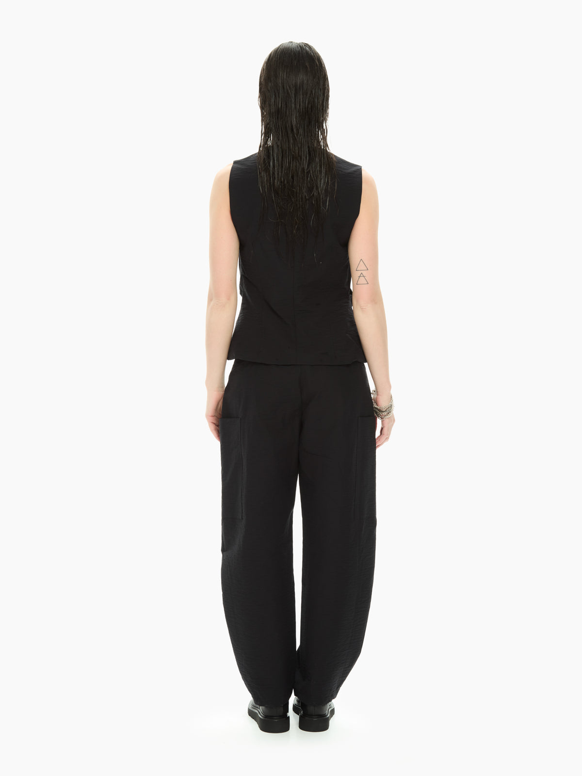 IXOS Top smanicato NERO