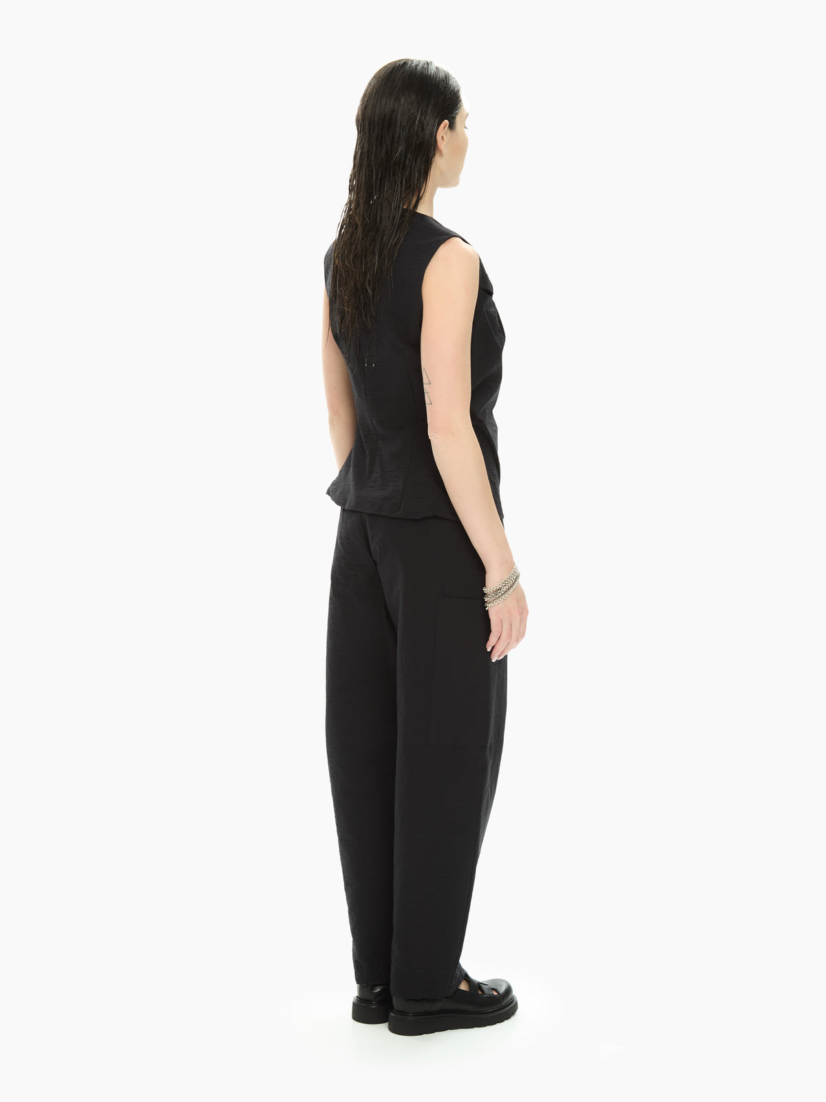 IXOS Top smanicato NERO