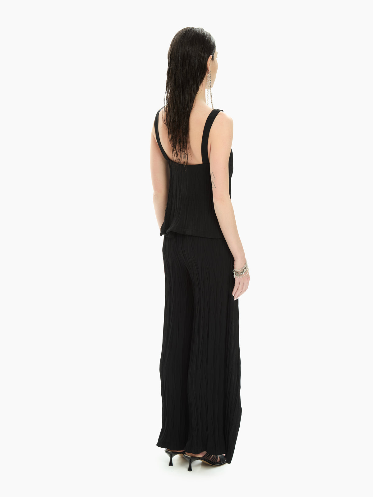 IXOS Top drappeggiato NERO