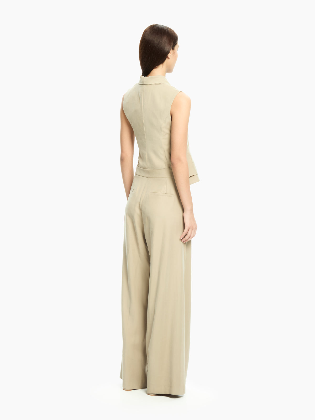 IXOS Abito tuta con pannello incrociato BEIGE