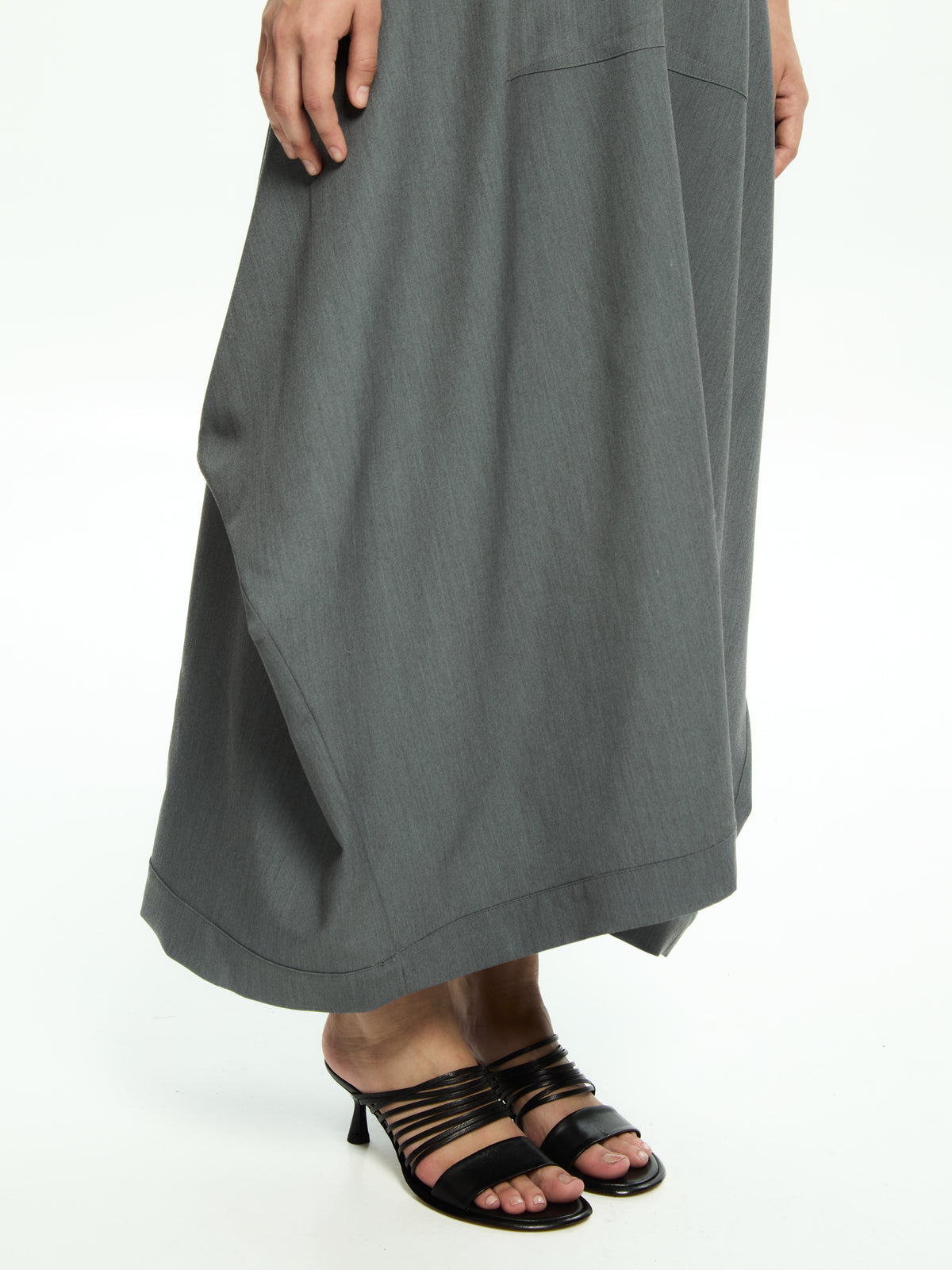 IXOS Abito con volume drappeggiato GRIGIO