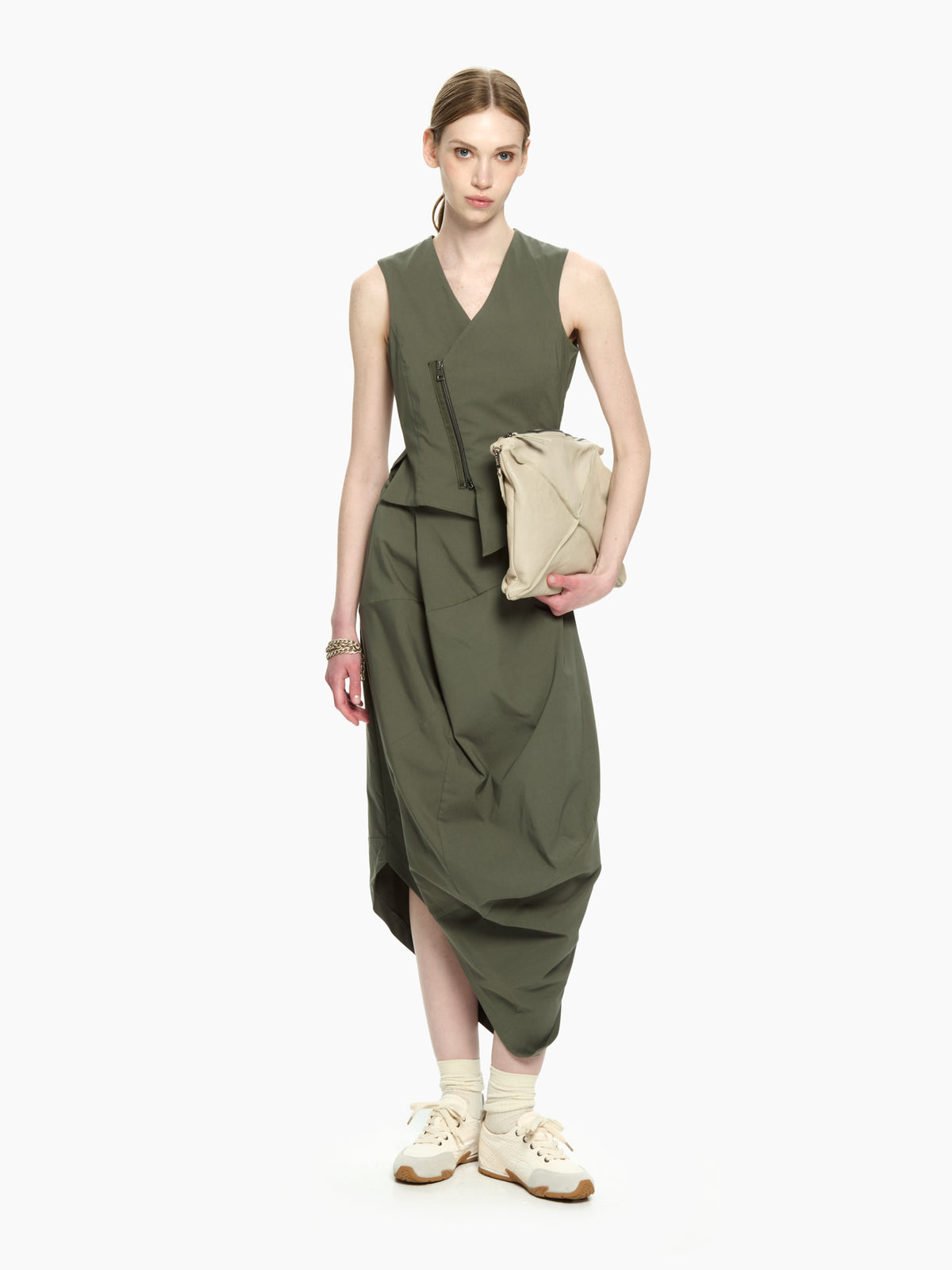 IXOS Abito con costruzione sartoriale VERDE