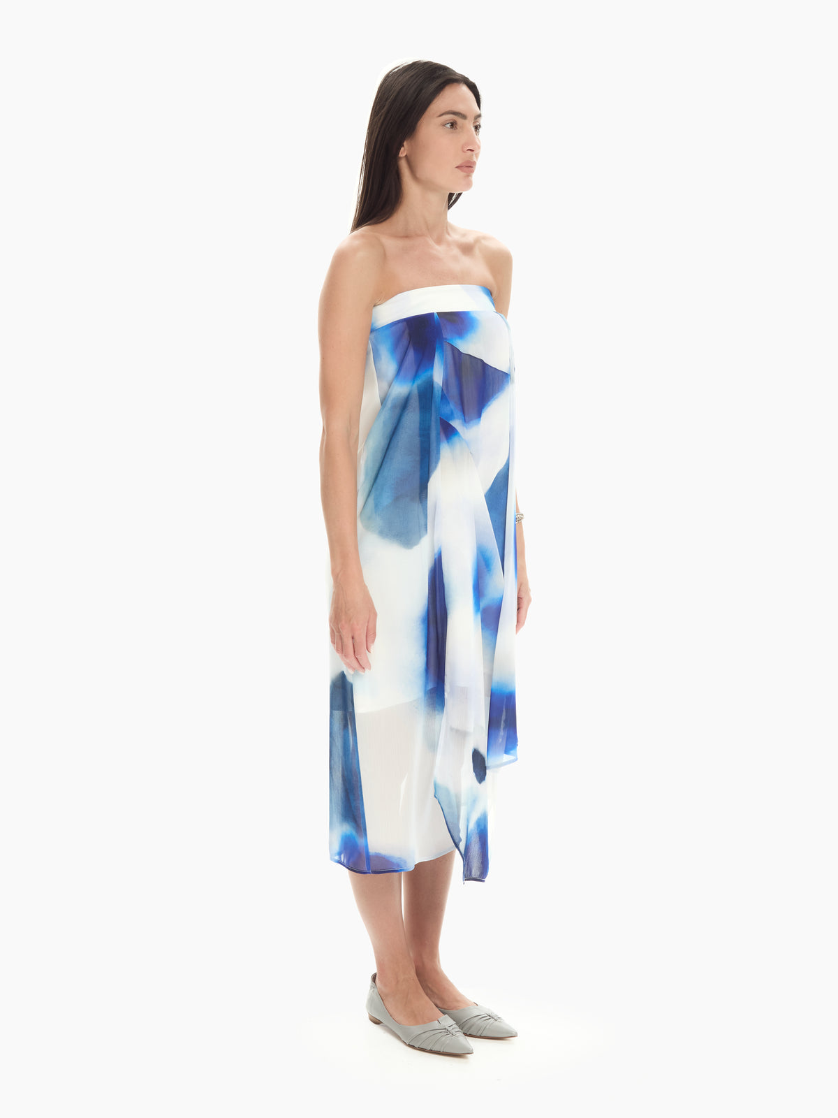 IXOS Abito con pannelli drappeggiati AZZURRO