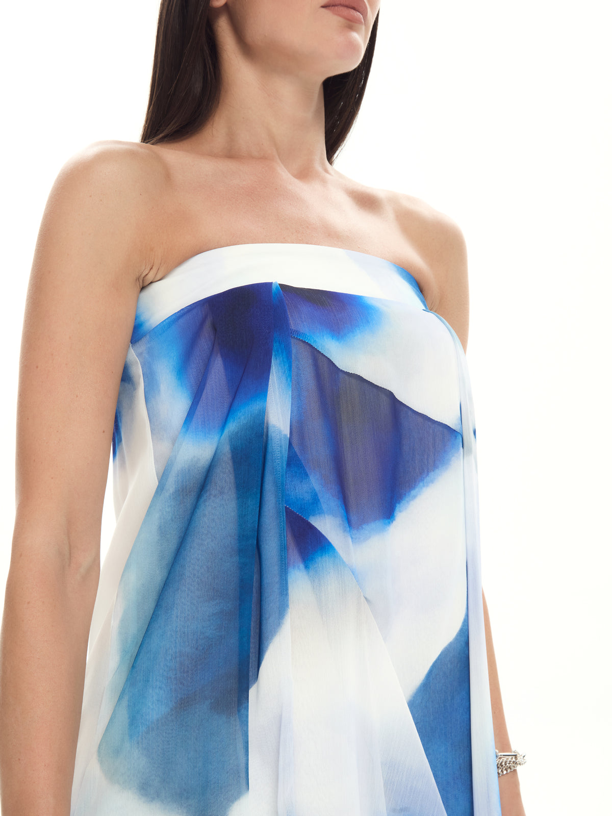 IXOS Abito con pannelli drappeggiati AZZURRO