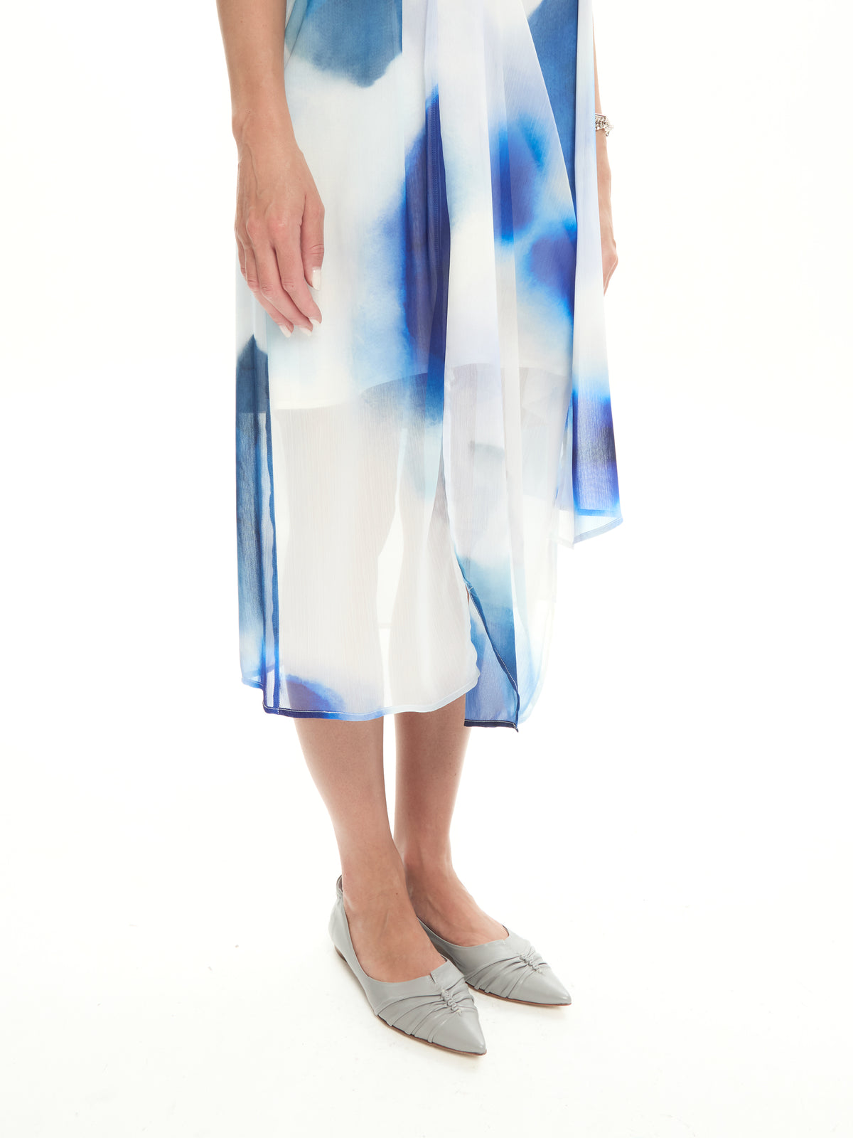 IXOS Abito con pannelli drappeggiati AZZURRO