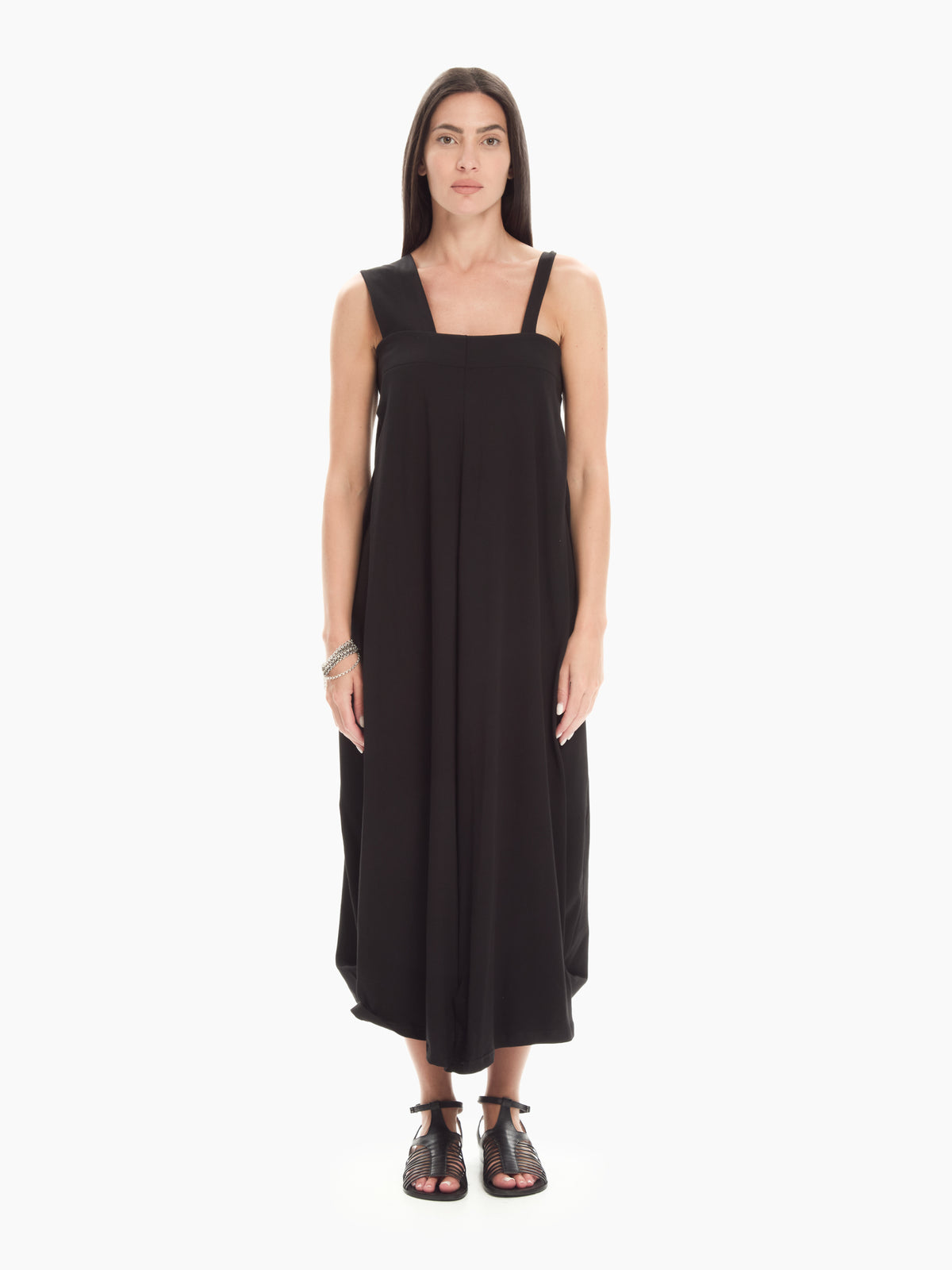 IXOS Abito con spalline asimmetriche NERO