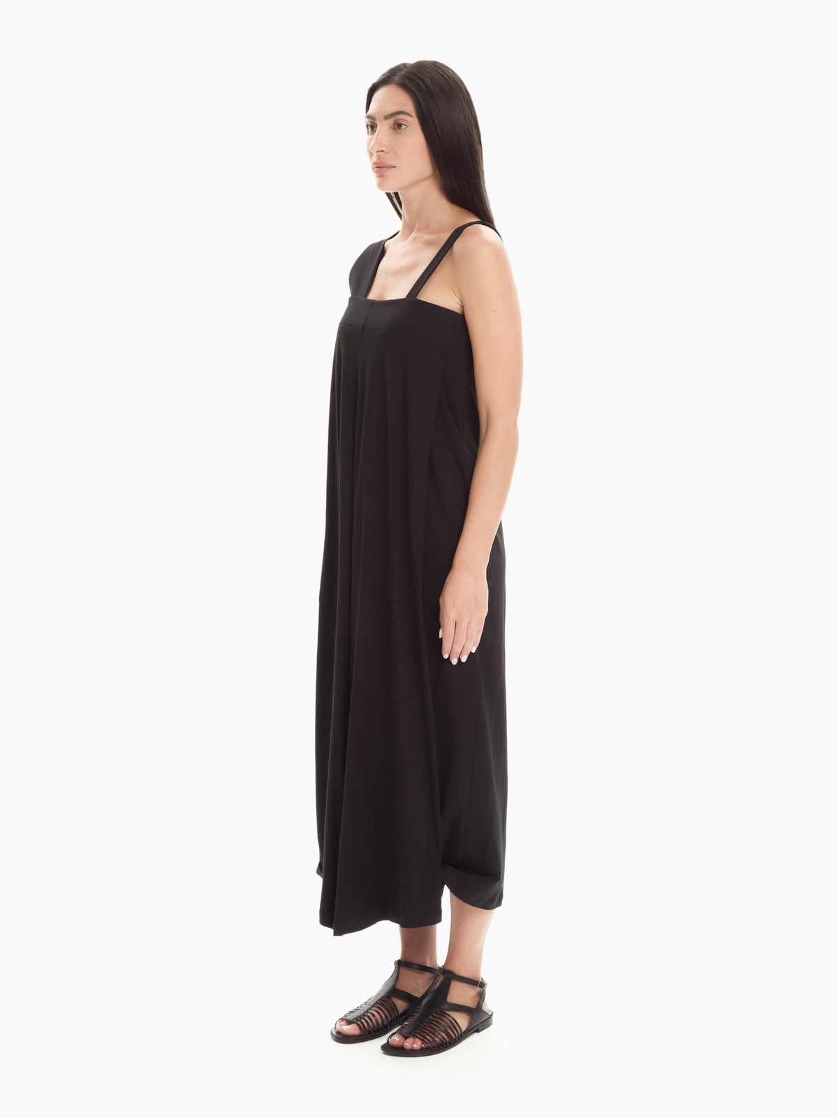IXOS Abito con spalline asimmetriche NERO
