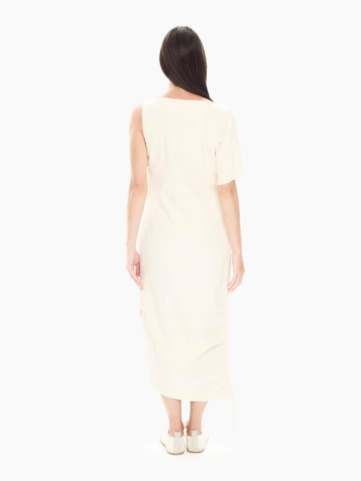 IXOS Abito midi con drappeggio BEIGE