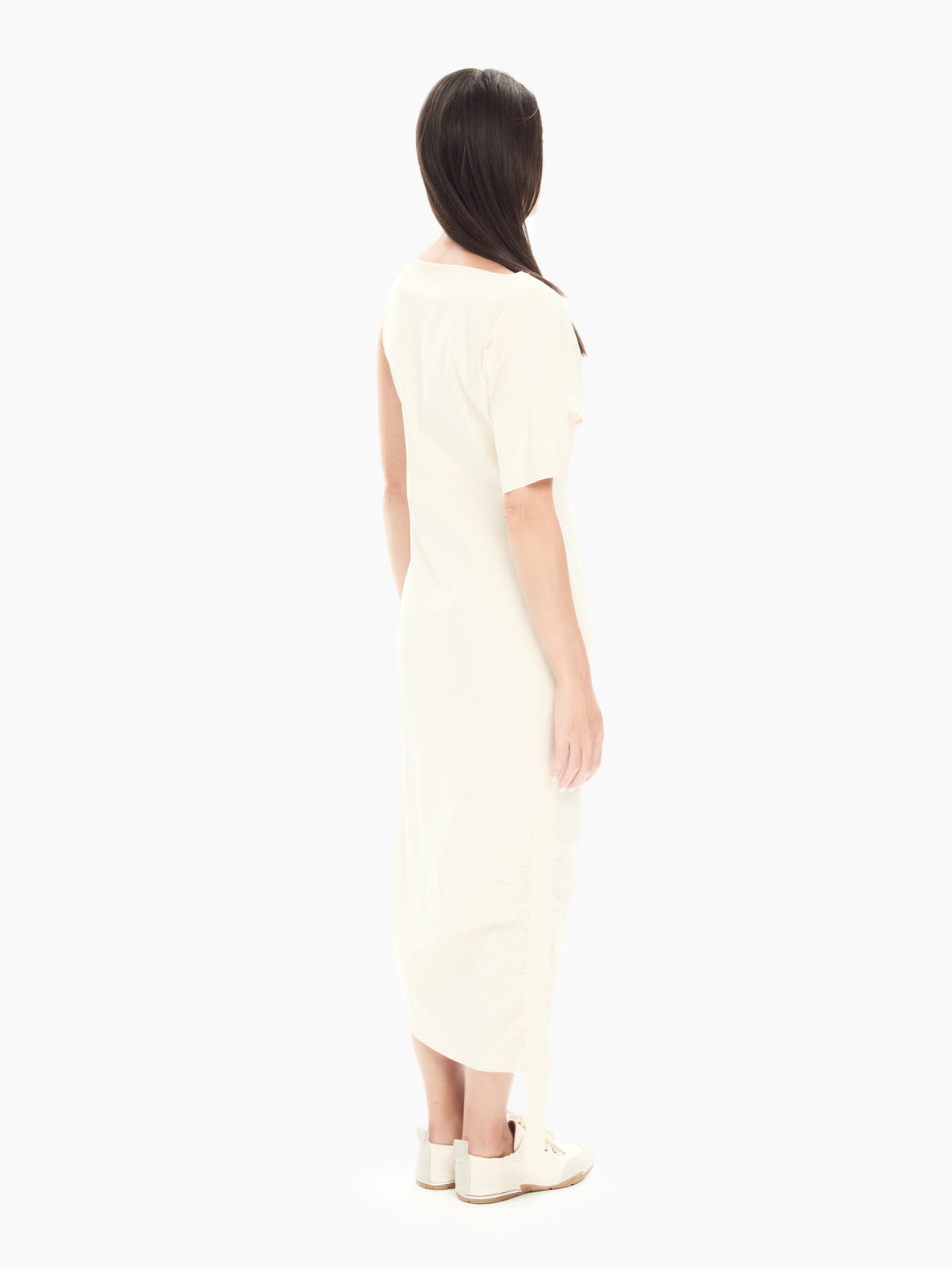 IXOS Abito midi con drappeggio BEIGE