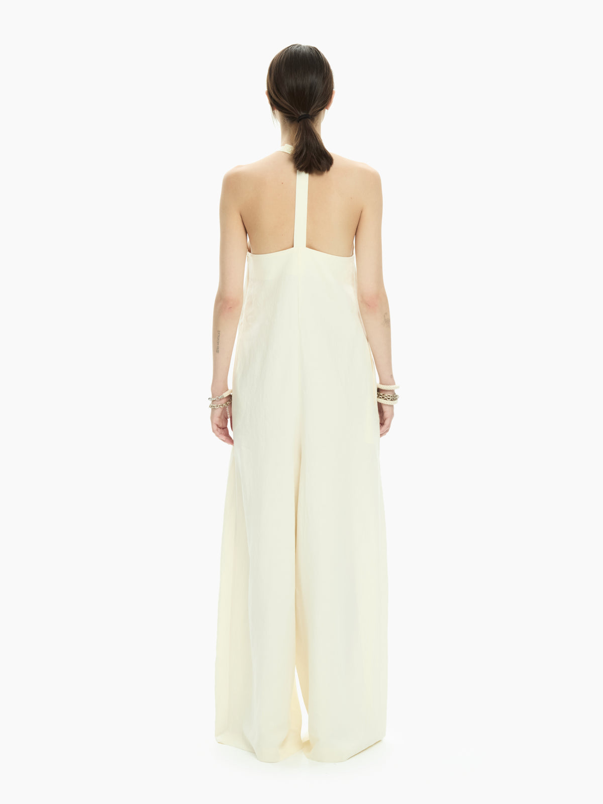 IXOS Abito lungo con scollo all’americana BIANCO