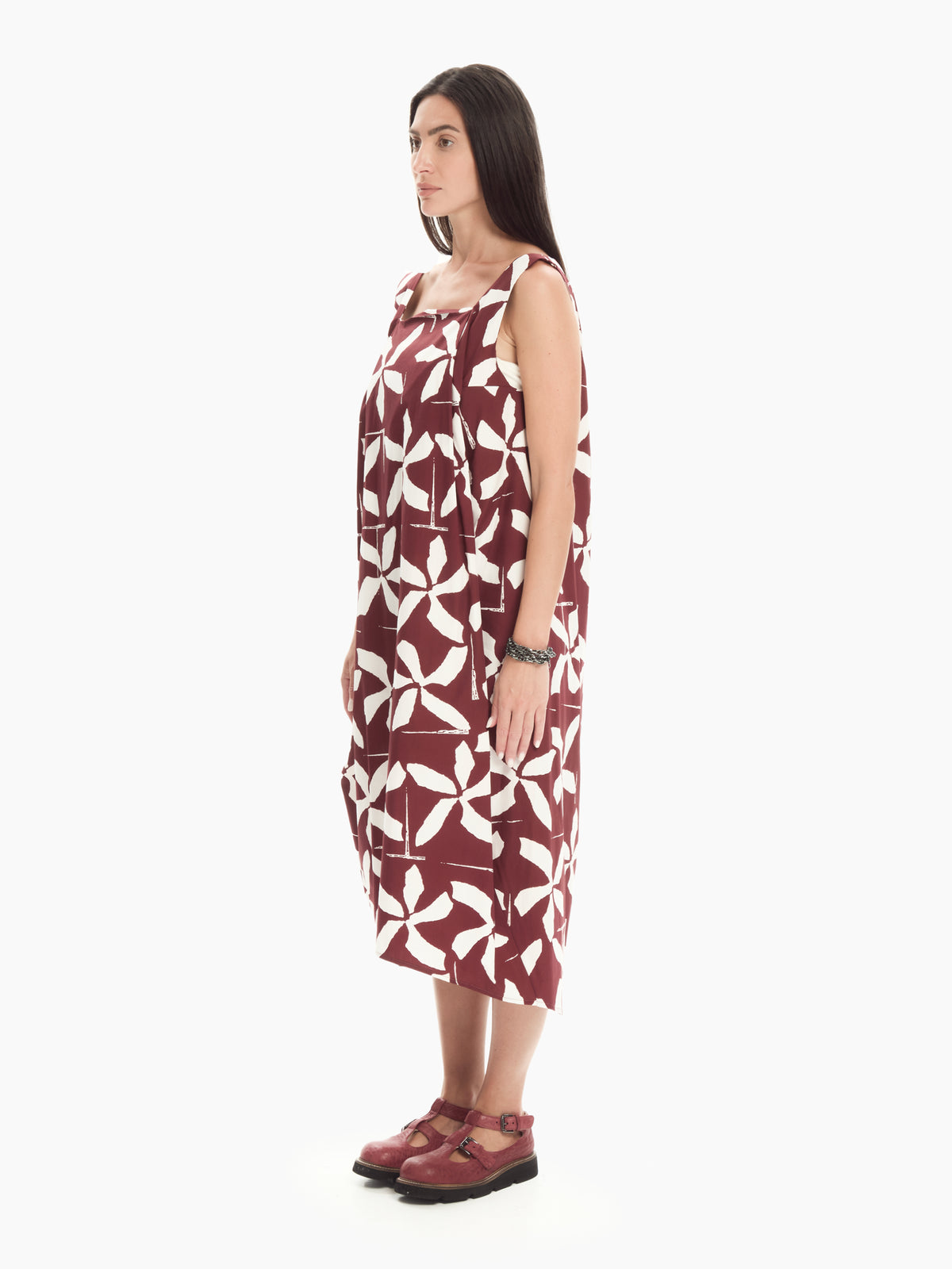 IXOS Abito midi con stampa  BEIGE