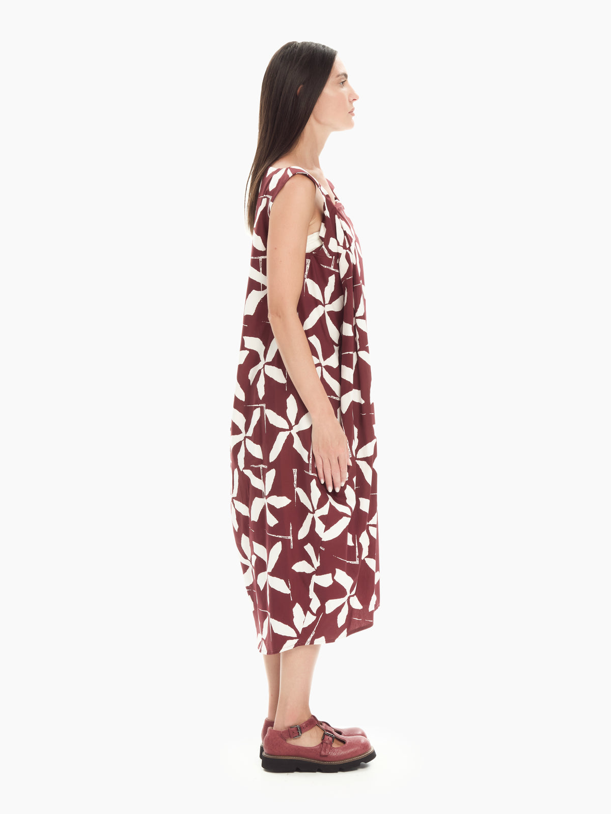 IXOS Abito midi con stampa  BEIGE