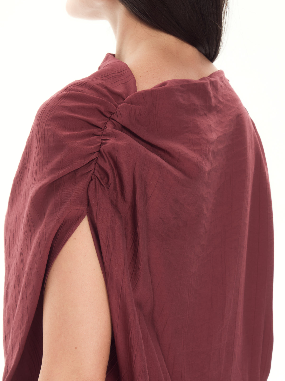 IXOS Tuta fluida con scollo drappeggiato BEIGE