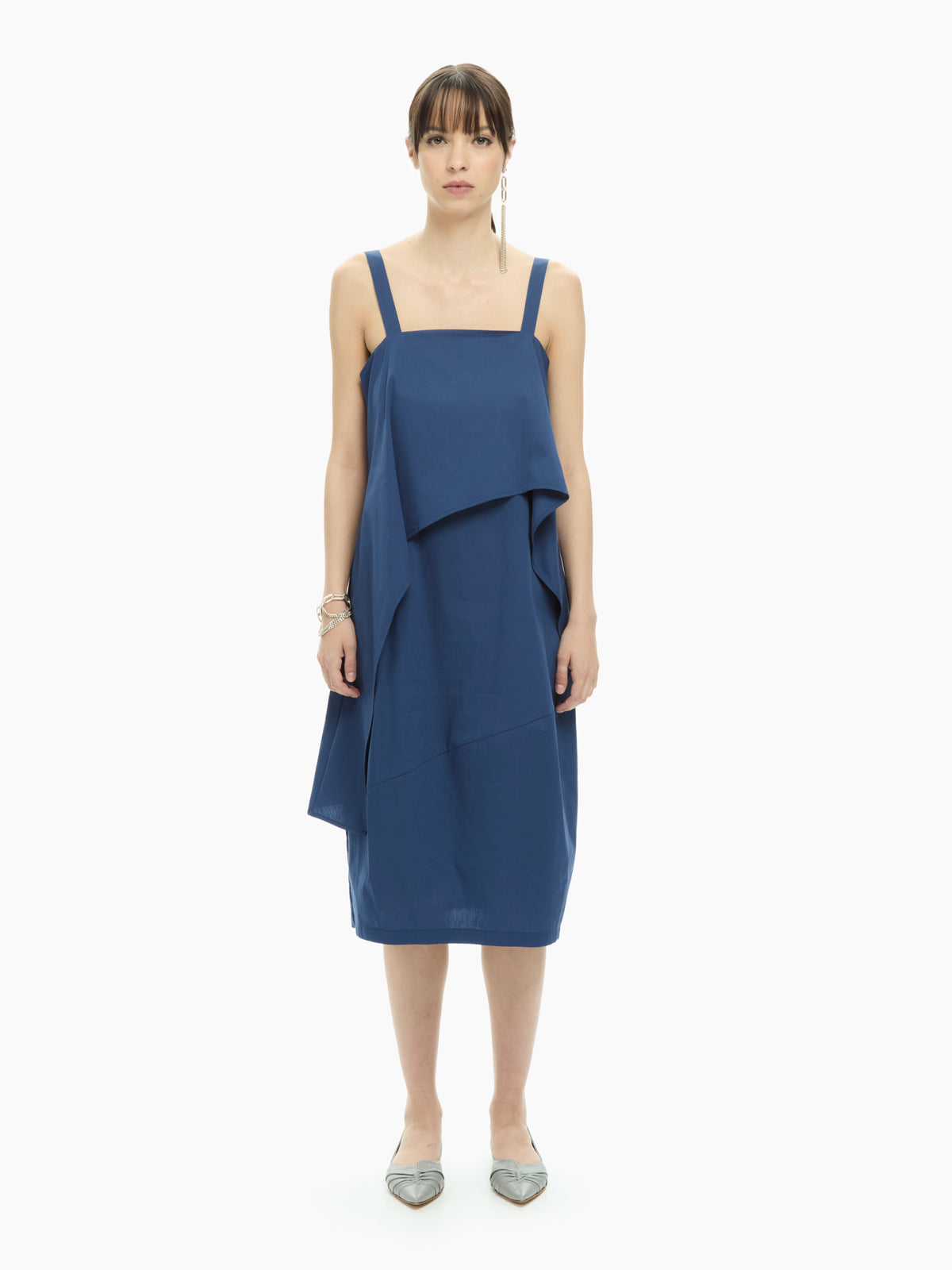 IXOS Abito con pannello sovrapposto BLU
