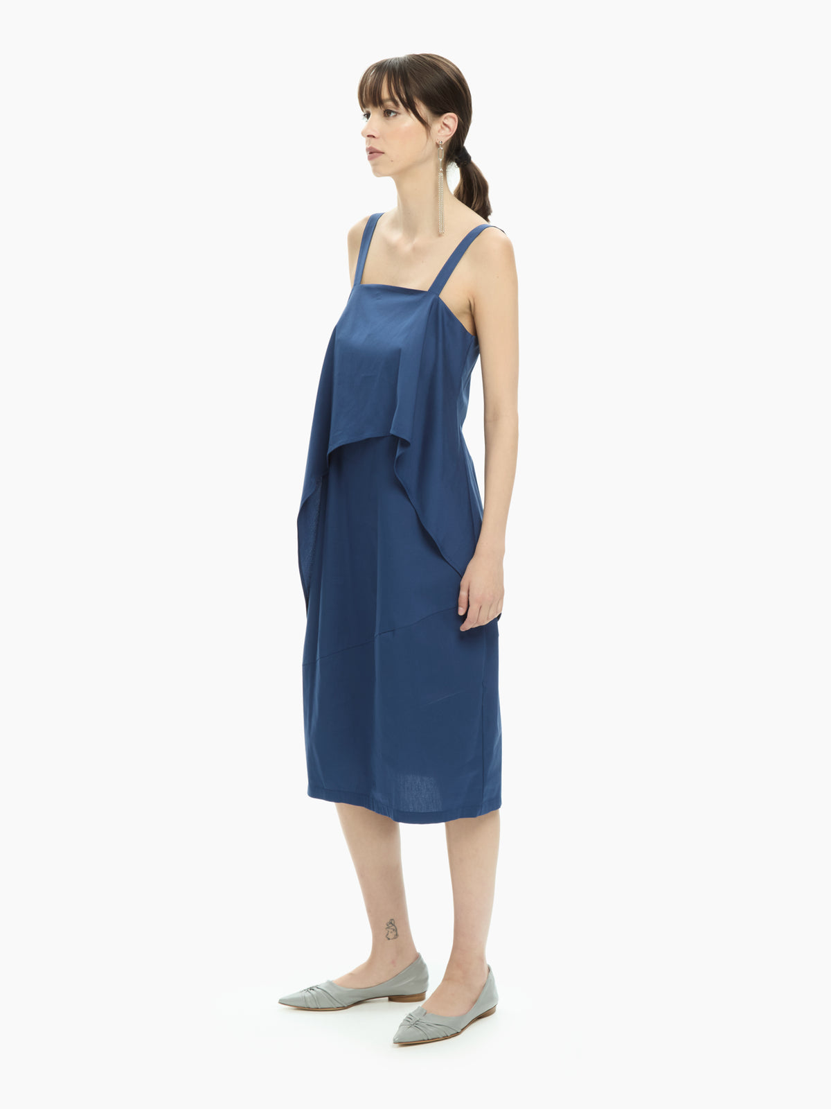 IXOS Abito con pannello sovrapposto BLU